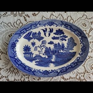 Blue and White Decorative Plate